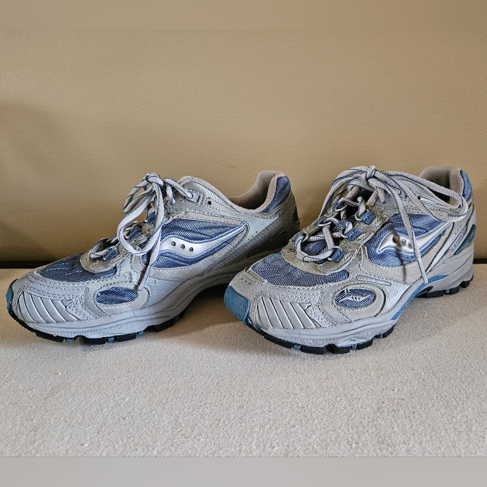 Saucony Gray and Blue Shoes